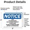 Signmission Stop No Trespassing This Is Private Property OSHA Notice Sign, Vinyl Decal, 5in W x 3.5in L, 2PK OS-2PACK-NS-D-35-L-18482 - alternate 2